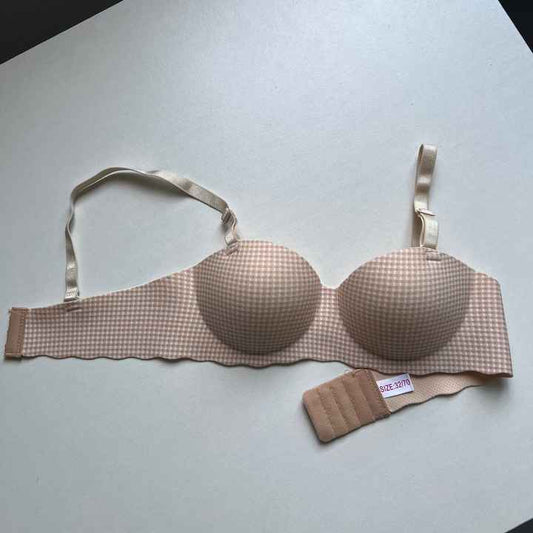 Brazzy Plaid Luxe Thick Padded Push-Up Bra