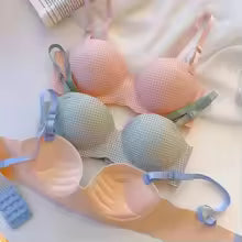 Brazzy Plaid Luxe Thick Padded Push-Up Bra