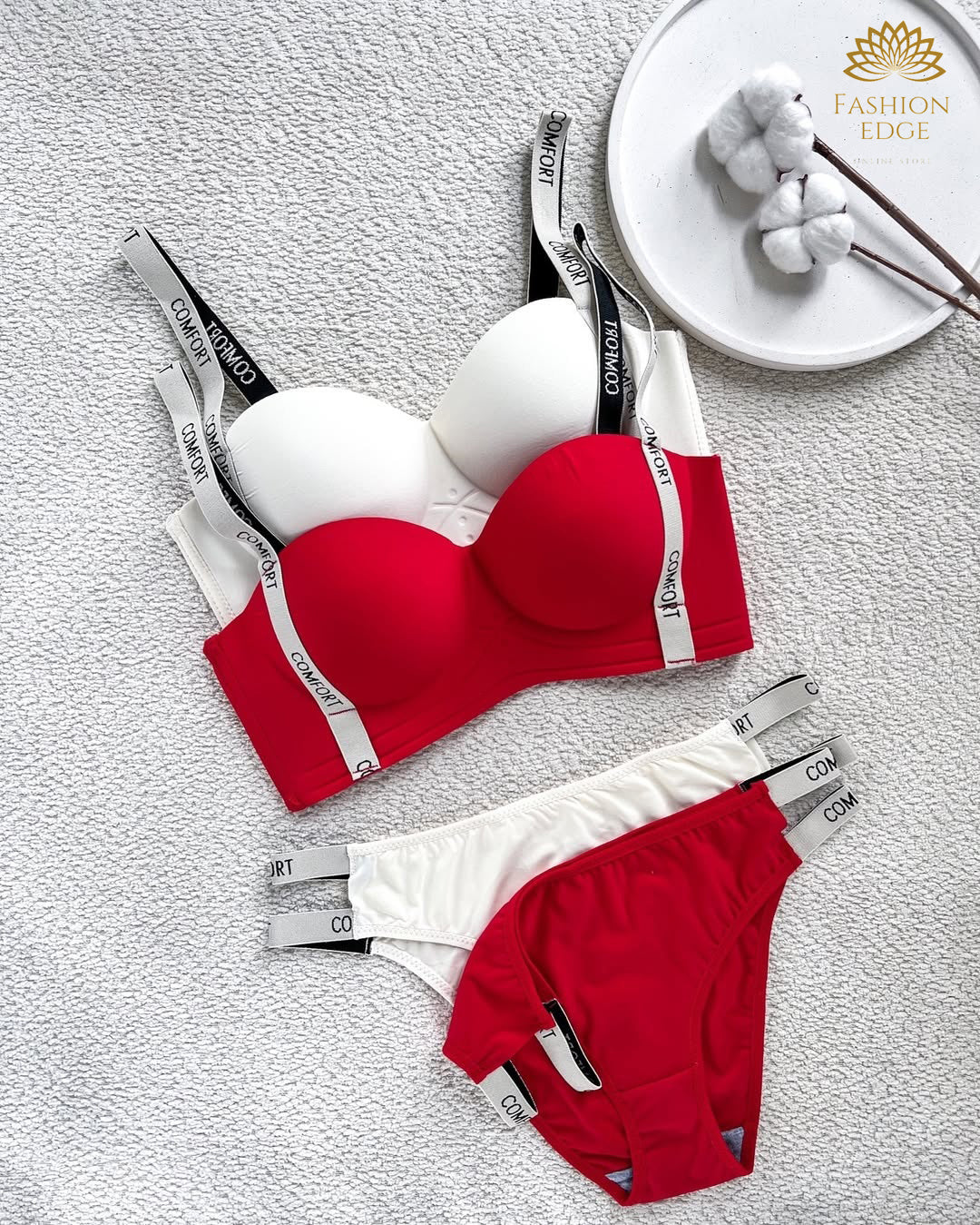 Ice Cream Bra and Panty Set - Wireless Comfort Lingerie | Brazzy