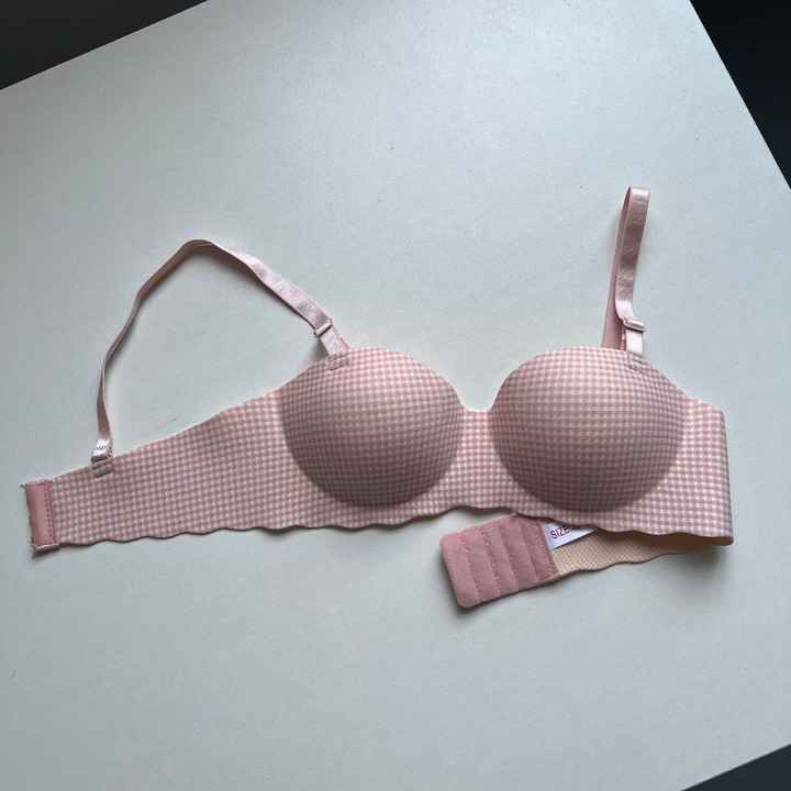 Brazzy Plaid Luxe Thick Padded Push-Up Bra