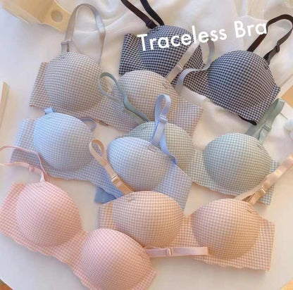 Brazzy Plaid Luxe Thick Padded Push-Up Bra