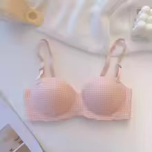 Brazzy Plaid Luxe Thick Padded Push-Up Bra