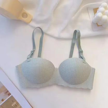 Brazzy Plaid Luxe Thick Padded Push-Up Bra