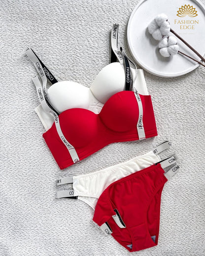 Ice Cream Bra and Panty Set - Wireless Comfort Lingerie | Brazzy