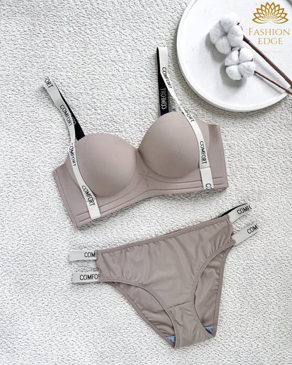 Ice Cream Bra and Panty Set - Wireless Comfort Lingerie | Brazzy